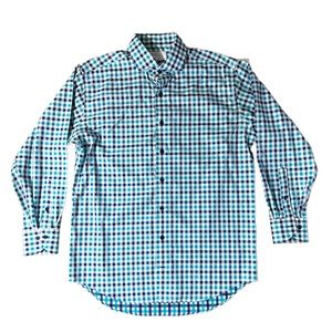 LorenzoUomo Mens Plaid Button Down Shirt NWT! 16.5-32/33